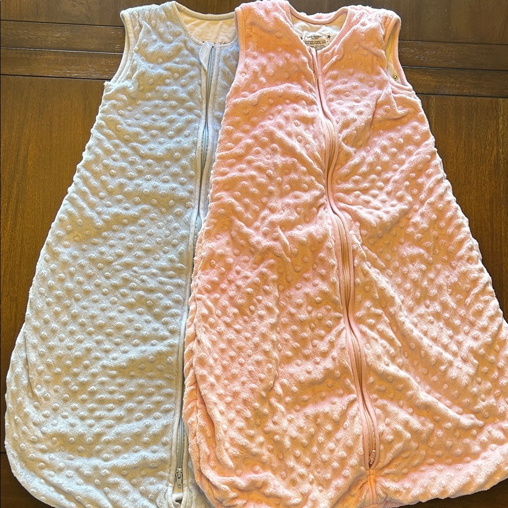 Cozy Kids Sleep Sacks in Pink and Blue